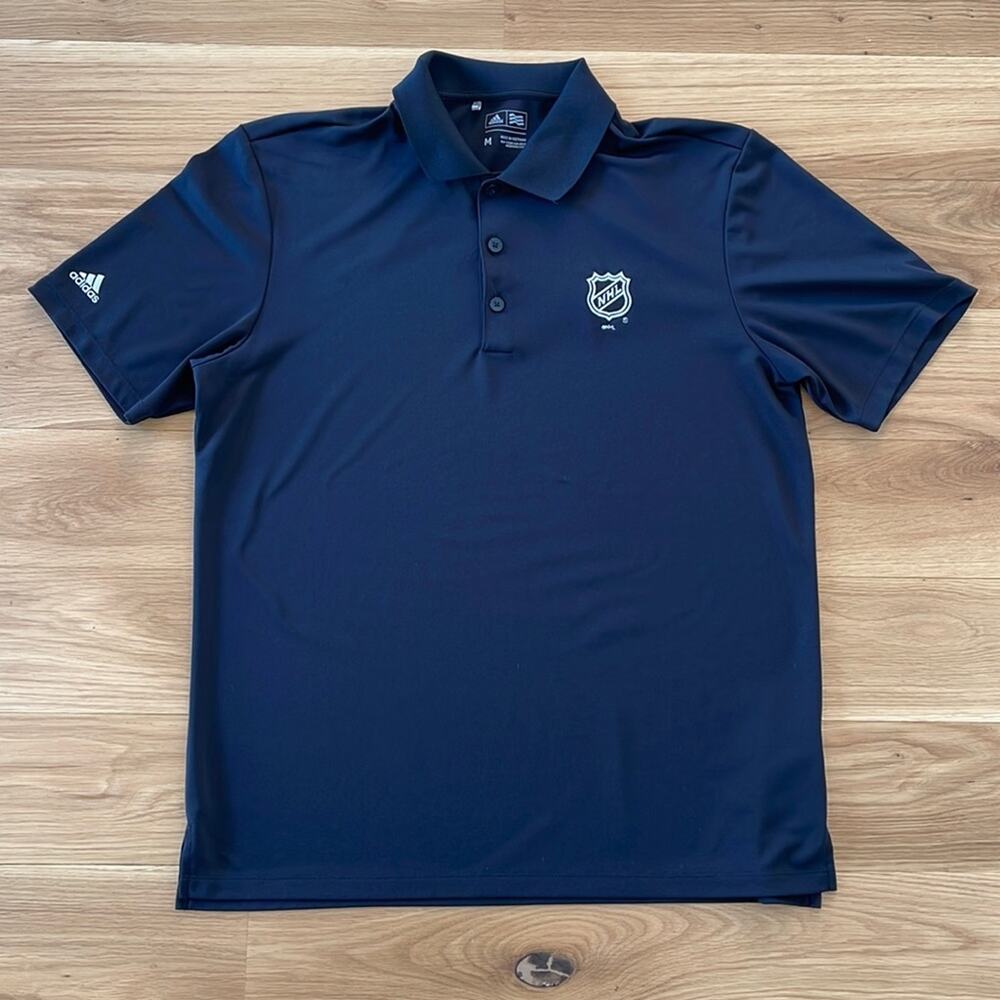 Mens Adidas NHL dri-fit polo shirt Size M